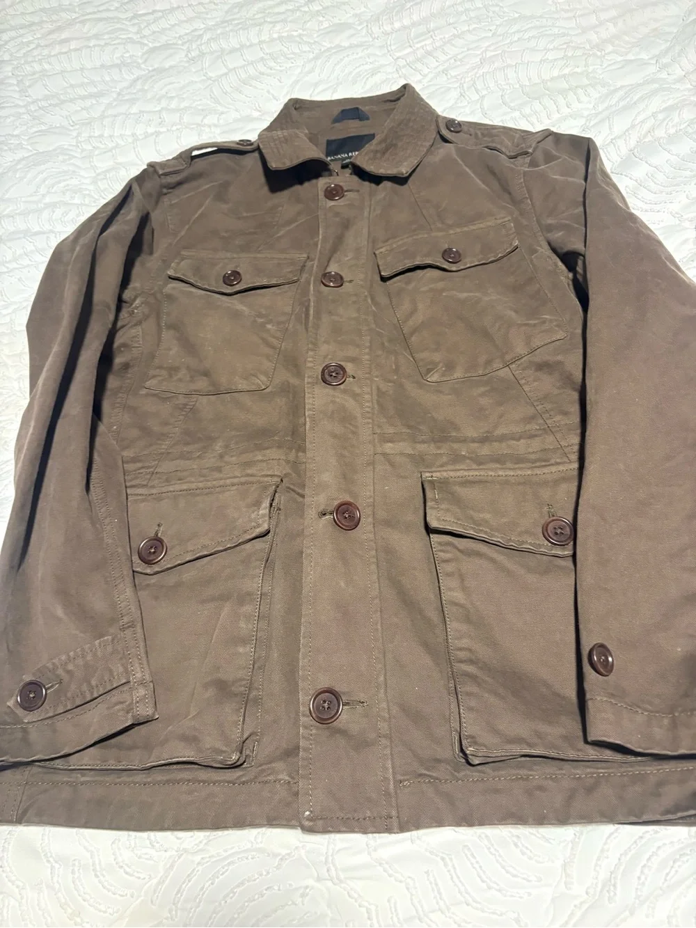 Banana Republic Men's Brown Light Jacket Medium - worn once